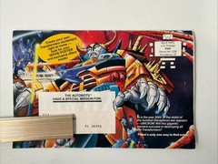 1986 Vintage Transformers The Movie G1 STARS Mailaway Poster Order Form