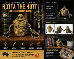 Rotta the Hutt Inspired Figure (The Mandalorian and Grogu) Hand Painted Custom