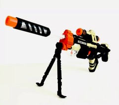 Electronic Toy Gun, Battle Sniper, Assault Rifle, Sparkling Lights/Sound, 20”