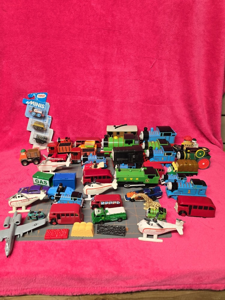 Thomas The Train Mixed Toy Lot 45 Items Metal Plastic Rubber Mixed Lot Toys