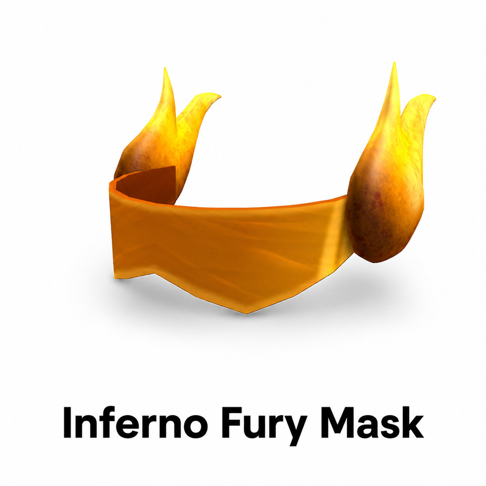 Roblox Inferno Fury Mask | Virtual Item | Code Only | Fast Shipping