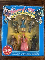 Wizard of Oz Action Figure Toys 50th Anniversary 1988 89 Turner Lot x 6 3.75”