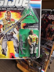 1986 G.I Joe Roadblock Heavy Machine Gunner MOC