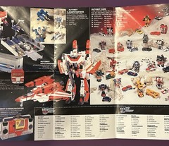 Transformers 1985 folded Catalog Checklist Insert Poster – Vintage
