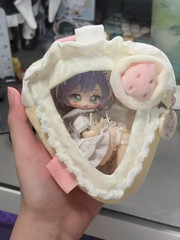 Strawberry Cake Plush Display Pouch Keychain Bag Charm Holder