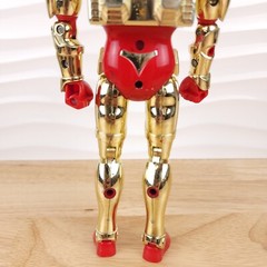 Superhuman Samurai Syber Squad Metal Data Matrix Servo Gold Steel Uniform