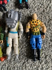 1980’s Lot Of 12 Full Figures 2 For Parts. Lanyard Cobra Light Foot, Skidmark