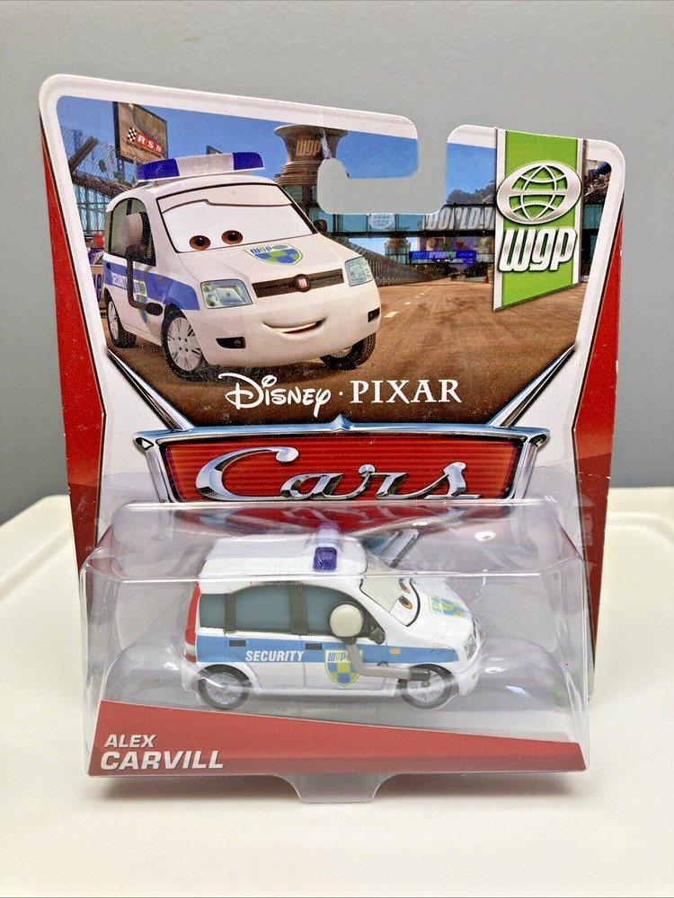 DISNEY PIXAR CARS WORLD GRAND PRIX ALEX CARVILL COLLECTOR NO. 17/1