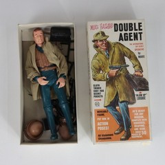 VTG Mike Hazard Double Agent Action Figure Louis Marx 2090, Used, Incomplete