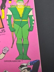 Vintage 1979 Mego Wgsh Batman French Card Worlds Greatest Super Heroes Damaged