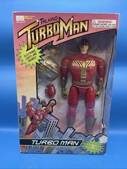 Vintage Tiger Electronics 13 1/2in Talking Turbo Man Action Figure NEW UNOPENED