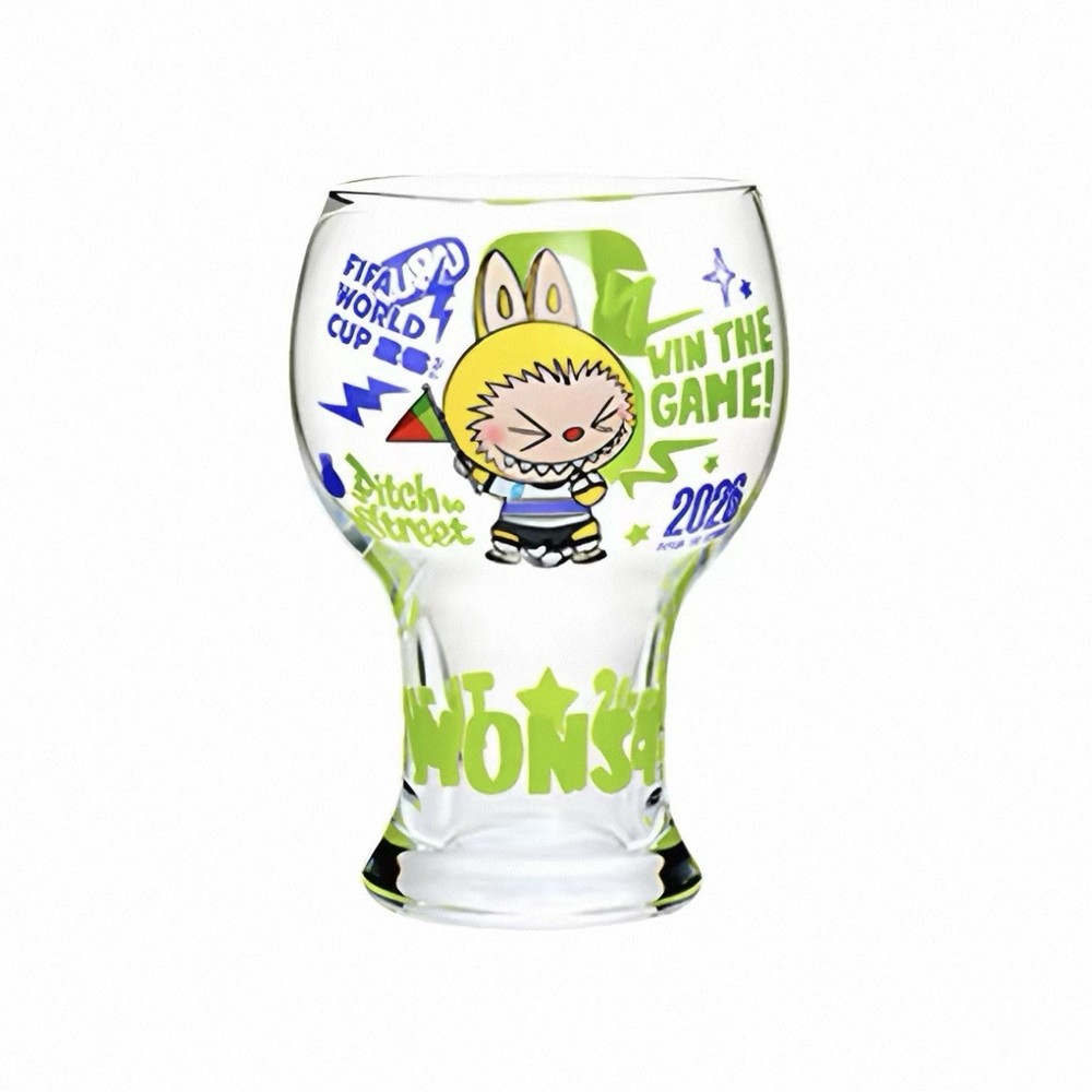 POP MART 🅰️Authentic THE MONSTERS FIFA SERIES Glass Cup [ Final Whistle ]