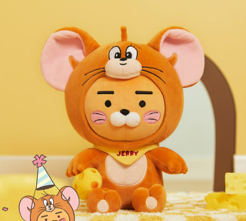 [KAKAO FRIENDS x Tom & Jerry] Ryan “Jerry Edition” Plush Doll – Korea Limite