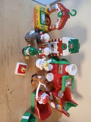 Little People CHRISTMAS VILLAGE Santa Mrs Claus Elf Boy & Reindeer Lot
