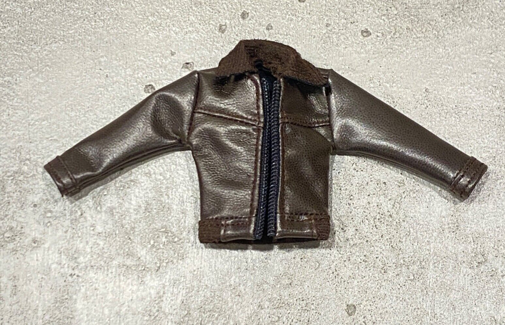 PB-JKT-RH: 1/12 Brown Faux Leather Jacket for McFarlane DC Direct Red Hood