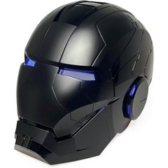 Iron Man MK5 Black 1:1 Helmet Wearable Voice-control Open&Close Cosplay Mask