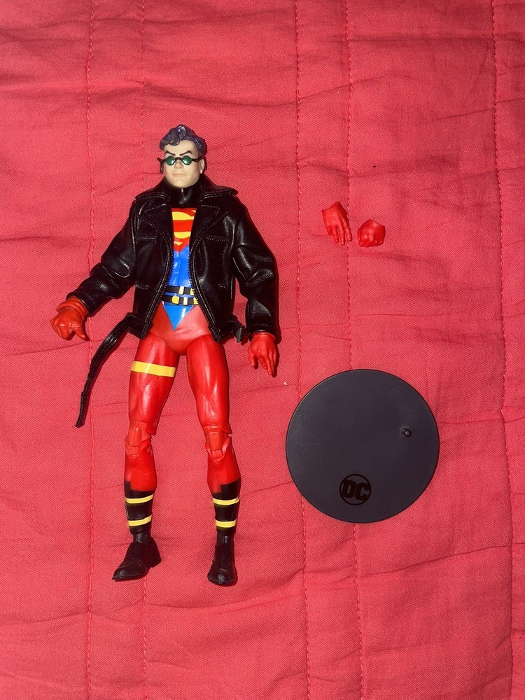 McFarlane DC Direct Page Punchers Superboy Figure W/ Custom Jacket & glasses !