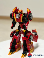 Metal Cardbot S Season2 REDBLITZ Transformer Robot Muscle Car Figure Toy 2024