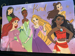 Disney Licensed Character Plastic Placemats Be Kind, 12×18 in. new with tags