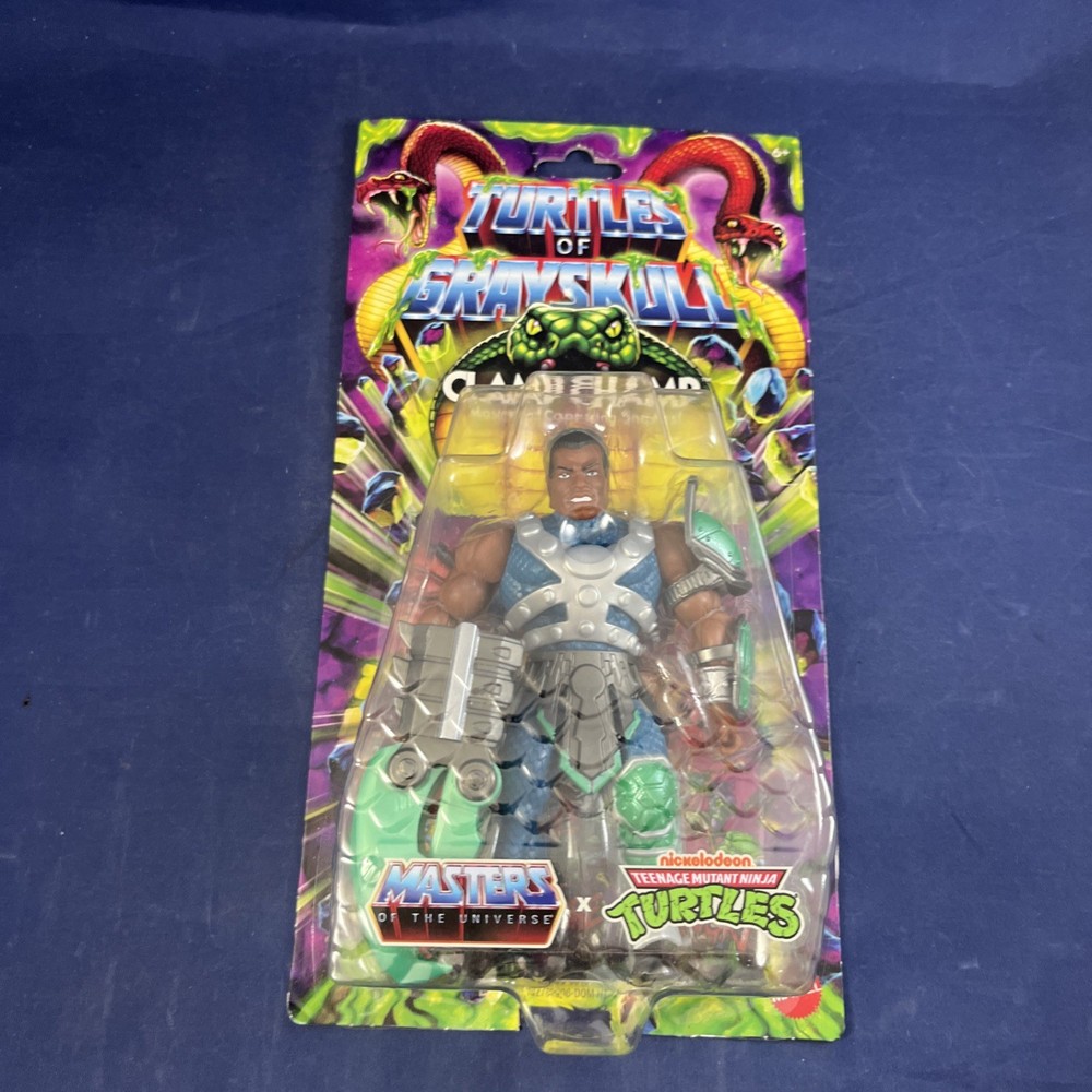 TURTLES of GRAYSKULL CLAMP CHAMP Figure TMNT MOTU Mattel 2024 NEW