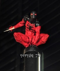 In US! MESS TOYS Symbiote Spider-Man Action Figure Black Red Model Boy Toys Gift