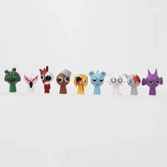 48Pcs 3cm Mini Sprunki Action Figure Cartoon Model Doll Figurines Kids Gift Set
