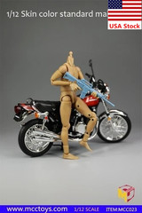 MCCToys 1/12 Male Muscle Narrow Shoulder Flexible Figure Body For 6″Figure Doll