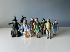 Wizard Of Oz Action Figures Set of 8 1988 50th MGM Turner Poseable, 3.75″ Figure