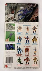 Vintage 1983 MOTU Webstor Action Figure w/ Weapon, Card Back, Mini-Comic