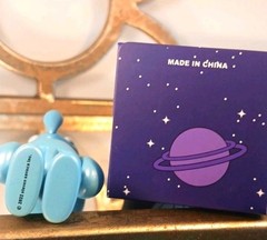FATHER STEVE Village Mice- IMRAN with a Box. 1Size. Matte Pastelle Blue.
