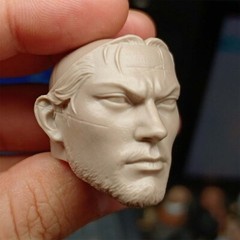 Unpainted 1/6 Miyamoto Musashi Japanese Samurai Head Carved Model Toys
