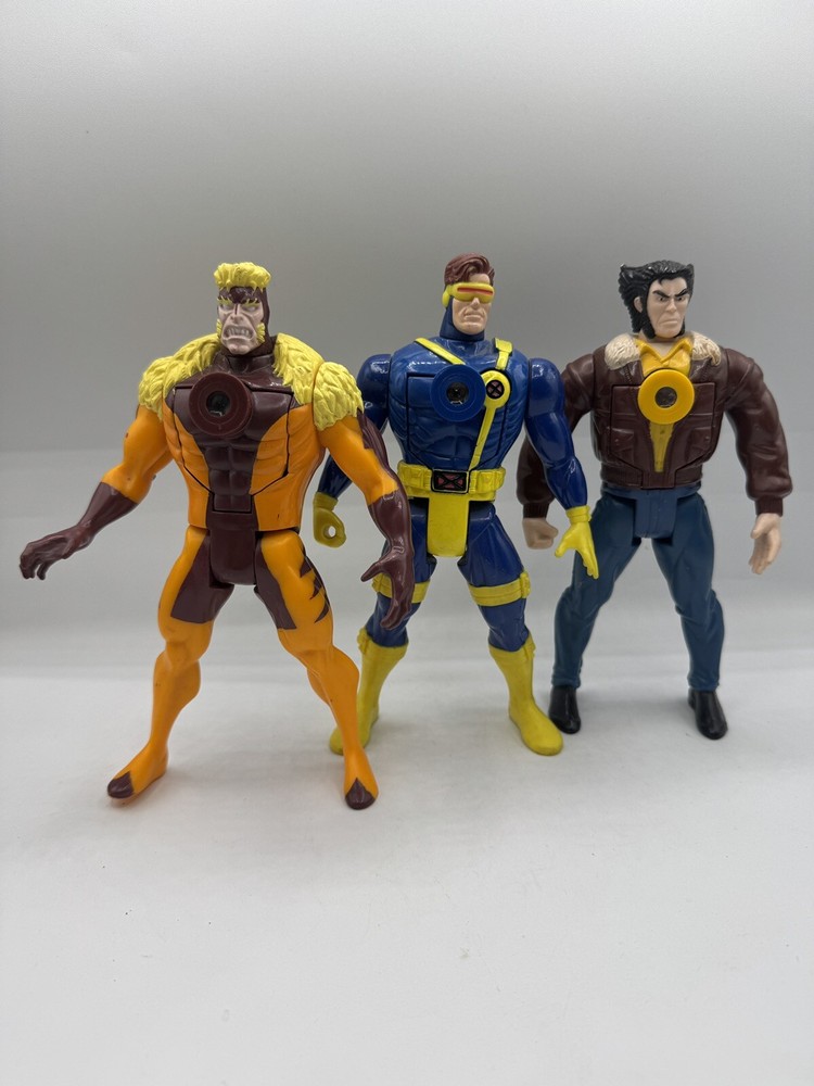 X-Men Projectors CYCLOPS, Sabertooth, Civilian Wolverine 7″ Action Figure