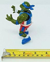 Leonardo 1992 Track n Field Leo 4.5″ Figure original Playmates tmnt
