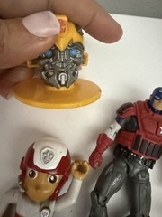 Mixed Toy Figure Lot Ben 10 Transformers Paw Patrol Among Us Dr Seuss 12 pcs