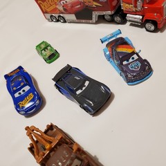 Diecast Disney Pixar Cars McQueen Mack Hauler Truck 95 Kids Toy Car Lot Set Film
