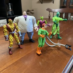 Marvel Spider-Man Action Figures – 1990/1994 Toy Biz – King Pin/Scorpion/Shocker