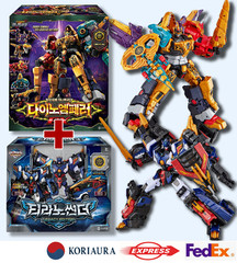 Miniforce Dino Emperor EX + Tyranno Thunder Legacy Edition Transformer Robot SET