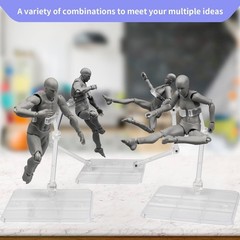 Creative Transparent Action Figure Base Holders – Perfect Gift for Collectors