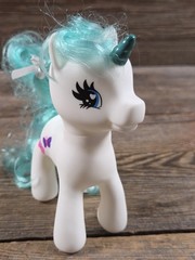 My Littls Pony Gi-Go Bundle Of Three Unicorns Pink, White, And Blue