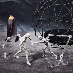 Adjustable Action Figure Stand for 6-8″ Figures Multi-Pack Display Holder