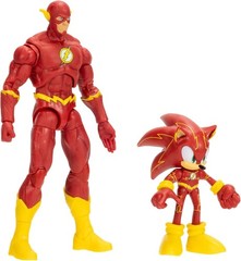 DC X Sonic Action Figure Multipack: Sonic as The Flash & The Flash – 2.5″ & 5″