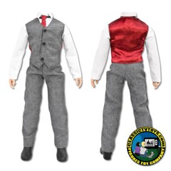 Complete Gray Business Suit for 12 Inch 1/6th Scale Figures (With Body)