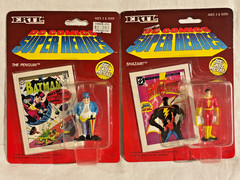 Original 1990 ERTL DC COMICS SUPER HEROES DIECAST FIGURES * COMPLETE SET Sealed