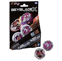 Hasbro Takara Tomy Beyblade X Circle Ghost 0-80GB Chain Incendio 5-60HT Two Pack