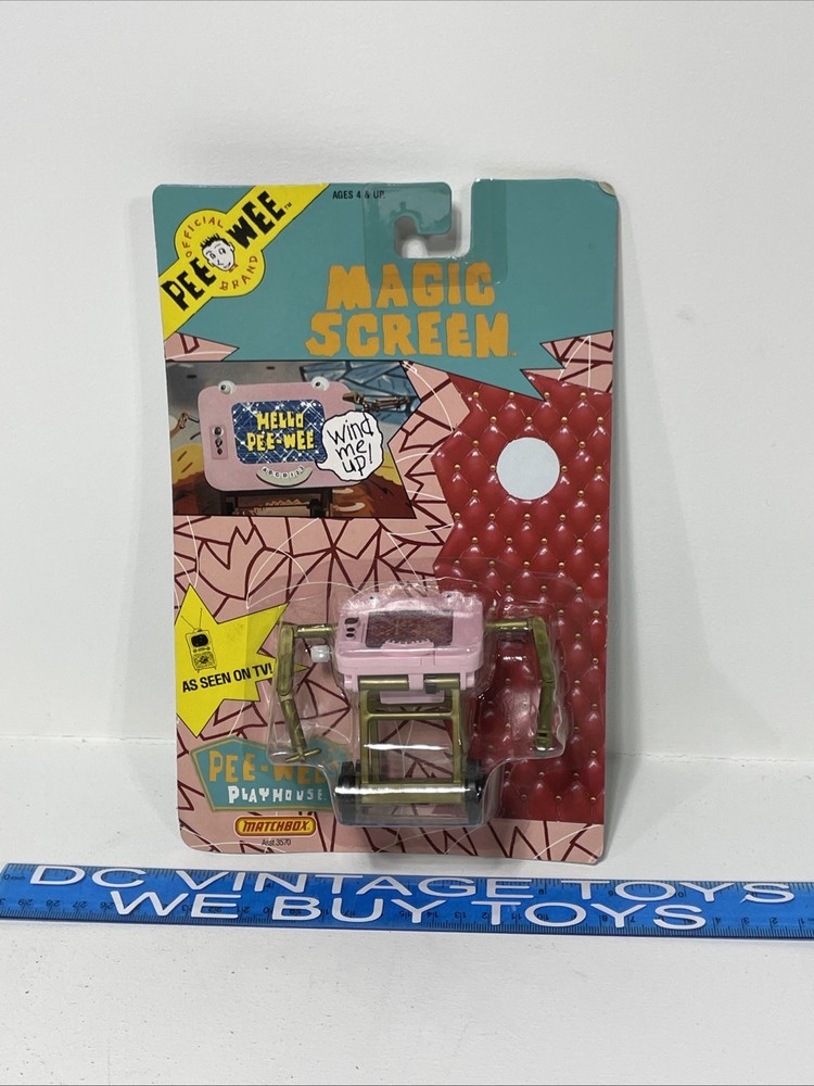 Pee-Wee Herman’s Playhouse Magic Screen (1988) Matchbox Toy Figure New