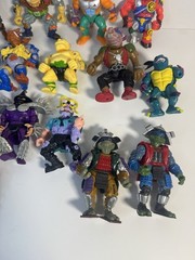 Vintage TMNT Teenage Mutant Ninja Turtles Lot Of 18 Action Figures ‘88-‘93 RARE