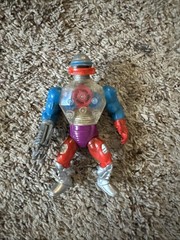 Masters Of The Universe Vintage Motu Figure Roboto Silver Boot Variant Complete