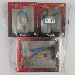 Street Fighter Fanhome Figures Lot Of 3 Cammy Special 2 T. Hawk #17 Rolento #40