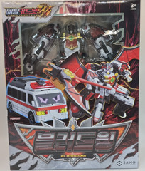 Metal Cardbot W 3Set Bloodwing Savannard Tachy Transformer Robot Korean Toy