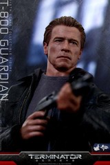 NEW Hot Toys MMS307 Terminator Genisys T800 T 800 Guardian Arnold Schwarzenegger